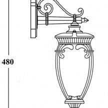 Настенный фонарь уличный Oasis Light VERONA 86202/02 Gb