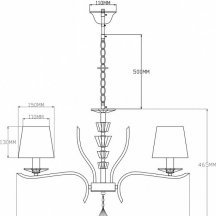 Подвесная люстра Moderli Silvestor V2551-5P