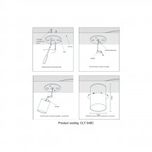 Потолочный светильник Crystal Lux CLT 048C WH