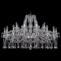 Люстра для гостиной Bohemia Ivele Crystal 1413 1413/16+8/400/Ni