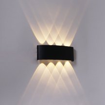 Уличный настенный светодиодный светильник Reluce 86834-9.2-008KT LED8*1W BK