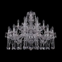 Элитная люстра Bohemia Ivele Crystal 1413 1413/12+6/300/2d/Ni