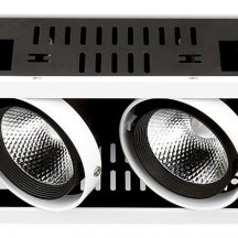 Встраиваемый светодиодный светильник Ambrella light Cardano T812 BK/CH 2*12W 4200K