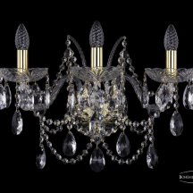 Классический настенный светильник Bohemia Ivele Crystal 1411 1411B/3/195/XL/G