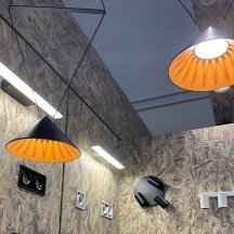 Подвесной светодиодный светильник Italline IT03-1429 black/orange