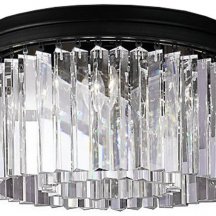 Потолочная люстра DeLight Collection 1920s Odeon KR0387C-6B/P black/clear