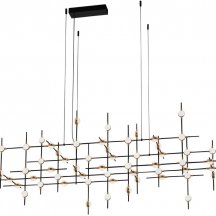 Подвесная люстра DeLight Collection Molecular MD18001067-55A black/gold