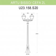 Наземный фонарь Fumagalli Cefa U23.158.S20.VXE27
