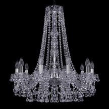 Подвесная люстра Bohemia Ivele Crystal 1409/10/240/Ni