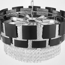 Подвесная люстра Molina LDP 7045-600 BK+CHR