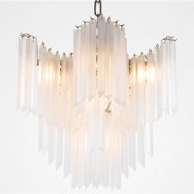 Люстра для натяжных потолков ImperiumLoft Chandelier Pulsar White Glass 40.2107