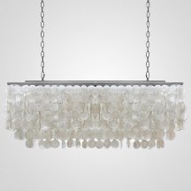 Люстра для натяжных потолков ImperiumLoft Rectangle Shell Chandelier 2 Cascades 40.1836