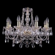 Элитная люстра Bohemia Ivele Crystal 1411 1411/8/195/G