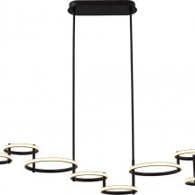 Элитная подвесная люстра DeLight Collection MD20001002 MD20001002-8A matt black