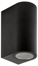 Уличный настенный светильник Uniel UUL-P52A 2х6W/GU10 IP65 BLACK UL-00010511