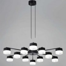 Подвесная люстра Reluce 19490-0.4-6+6 Black