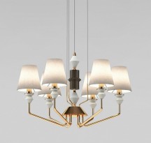 Подвесная люстра Eurosvet Olaria 101012/6 латунь Smart
