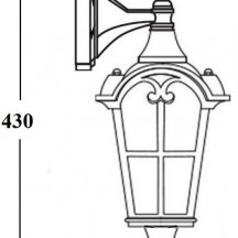 Настенный фонарь уличный Oasis Light PORTO 86102/04 GB