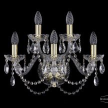 Настенный светильник классика Bohemia Ivele Crystal 1402 1402B/3+2/160/G