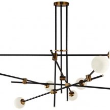 Потолочная люстра DeLight Collection Bistro Globe 9389P/9 black/gold