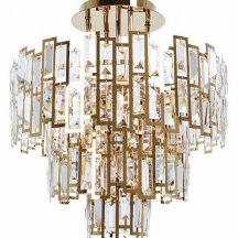 Потолочная люстра Arte Lamp Mintaka A1005PL-8GO в стиле арт-деко