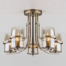 Потолочная люстра Eurosvet 60085/5 античная бронза