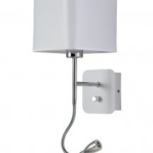 Бра Crystal Lux Paco AP2 Chrome/White