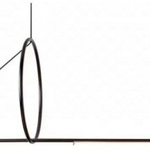 Подвесной светильник iLedex Zoom 8075P/S-18W-3000K MBK-WH