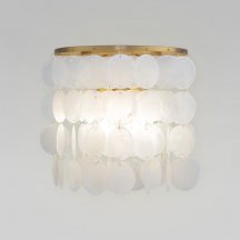 Бра Eurosvet Sandra 60084/2 латунь/перламутр