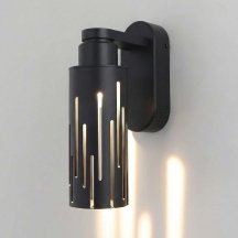 Уличный настенный светодиодный cветильник Elektrostandard Streak (35197/W) 3000K черный a072054