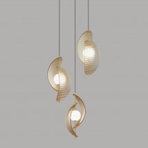 Подвесной светильник DeLight Collection MD24030035 MD24030035-3A brass/amber