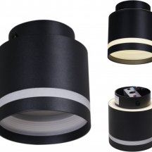 Точечный светильник Reluce 53001-9.5-001IL GX53+LED3W BK