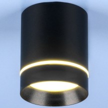 Потолочный светодиодный светильник Elektrostandard DLR021 9W 4200K черный матовый 4690389102929