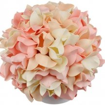 Флористическая настольная лампа Uniel Гортензия ULW-R07 T/3000K/150C/A Гортензия Белый/Радужный