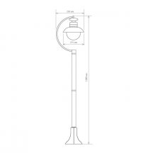 Уличный светильник Elektrostandard Talli F GL 3002F черный 4690389106613