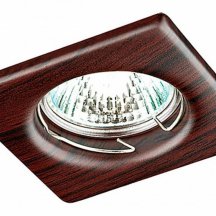 Точечный встраиваемый светильник Novotech Wood 369718 с хрусталем
