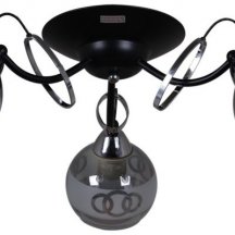 Потолочная люстра Reluce 22115-0.3-03 BK+CH