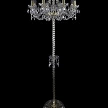 Торшер с полкой Bohemia Ivele Crystal 1402 1402T2/8/195-160/G