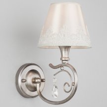Бра с выключателем Eurosvet Incanto 60069/1 серебро