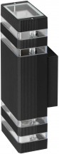 Светильник уличный настенный ЭРА «Астрея» GBW-101-BL-0310 230В 2хЕ27 IP54 вверх/вниз черный Б0069591