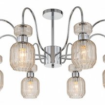 Потолочная люстра Escada Gloss 1141/8PL Chrome/Beige