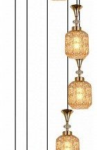 Подвесная люстра Reluce 02003-0.9-09 Amber