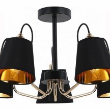 Потолочная люстра Illumico IL6120-5COU-79 BK GD