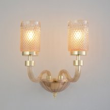 Бра Crystal Lux SILVESTRO AP2 AMBER