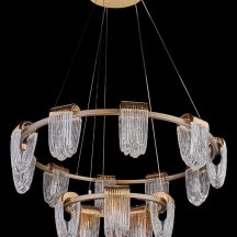 Подвесная люстра Cascade LE7717/10+5 Gold