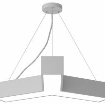 Подвесной светодиодный светильник Geometria ЭРА Igrek SPO-141-W-40K-028 28Вт 4000К белый Б0050566