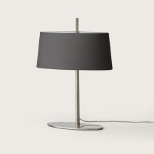 Интерьерная настольная лампа Ona S1029 Nickel/ Smooth black shade