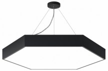 Подвесной светодиодный светильник Geometria ЭРА Hexagon SPO-122-B-40K-066 66Вт 4000К черный Б0050553