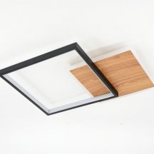 Потолочная люстра ЭРА Ferre CLL-1-60-RC BK +Wood