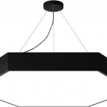 Подвесной светодиодный светильник Geometria ЭРА Hexagon SPO-122-B-40K-066 66Вт 4000К черный Б0050553